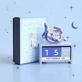 Elegant Wooden Perpetual Desk Calendar