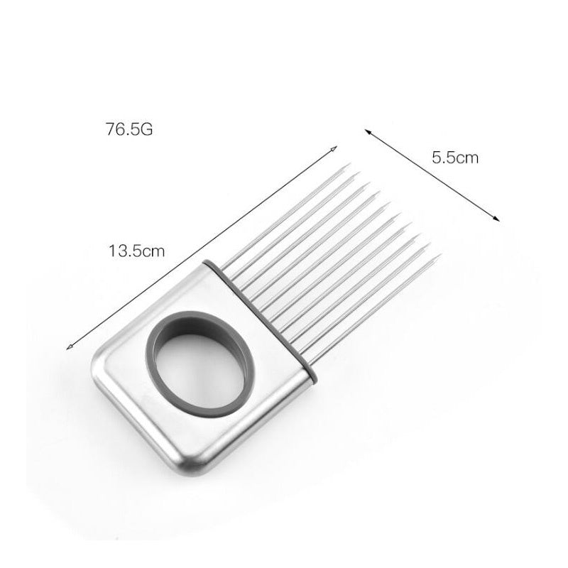 Stainless Steel Onion Holder & Slicing Guide