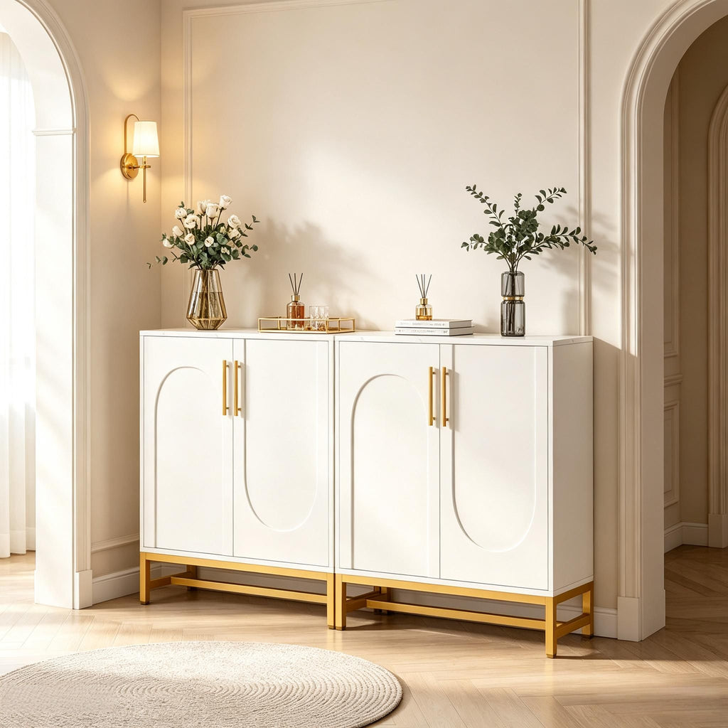 Modern Sideboard Buffet Cabinet with Adjustable Shelves