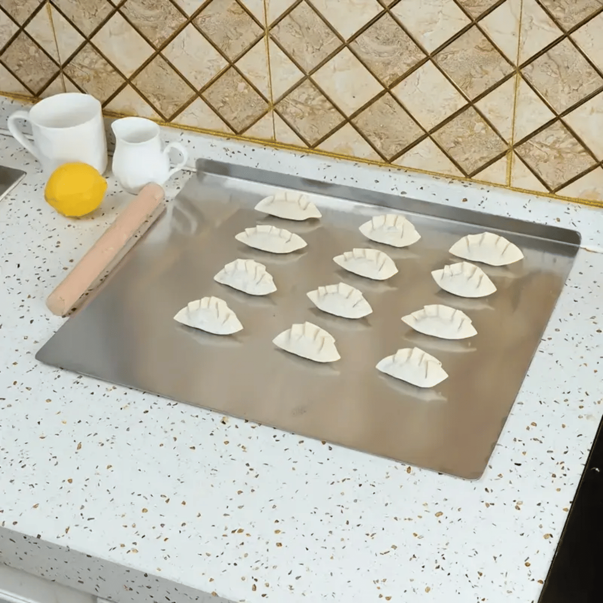 Stainless Steel Cutting Board with Lip