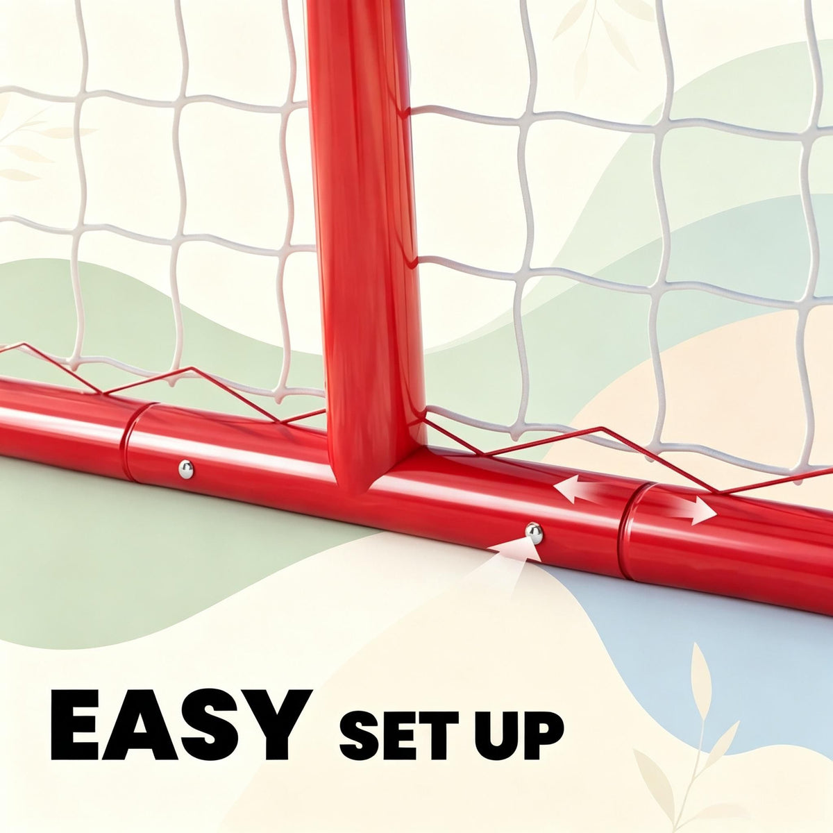 Street Hockey Goal, 35" x 18" – Portable Steel Frame