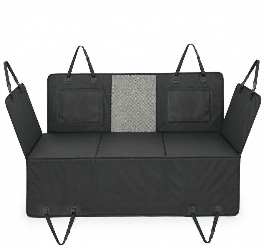 Waterproof Dog Car Seat Cover with Hard-Bottom Extender, 58"