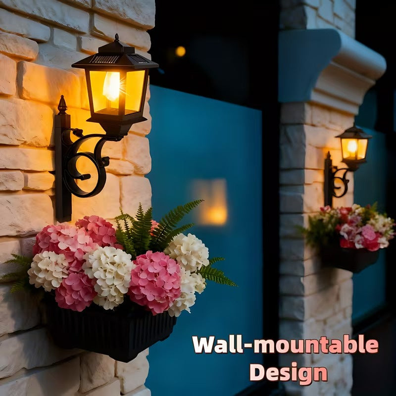 Solar Planter Light with Pot, Waterproof