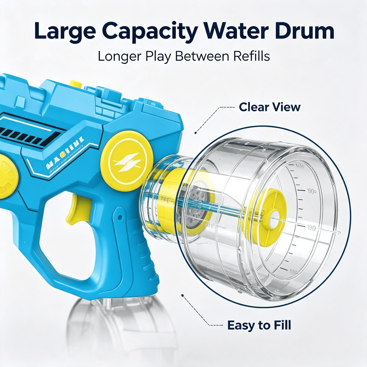2-in-1 Electric Bubble & Water Gun Toy