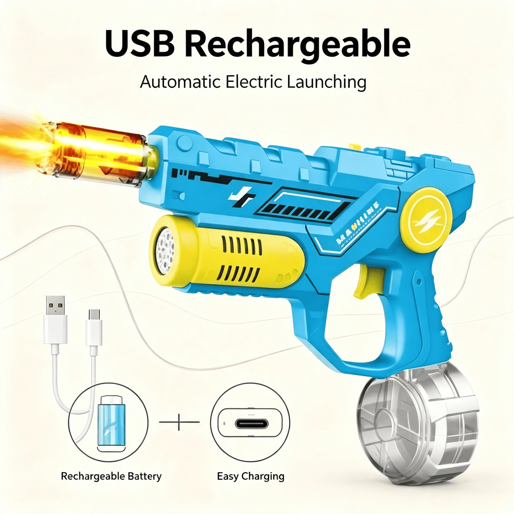 2-in-1 Electric Bubble & Water Gun Toy