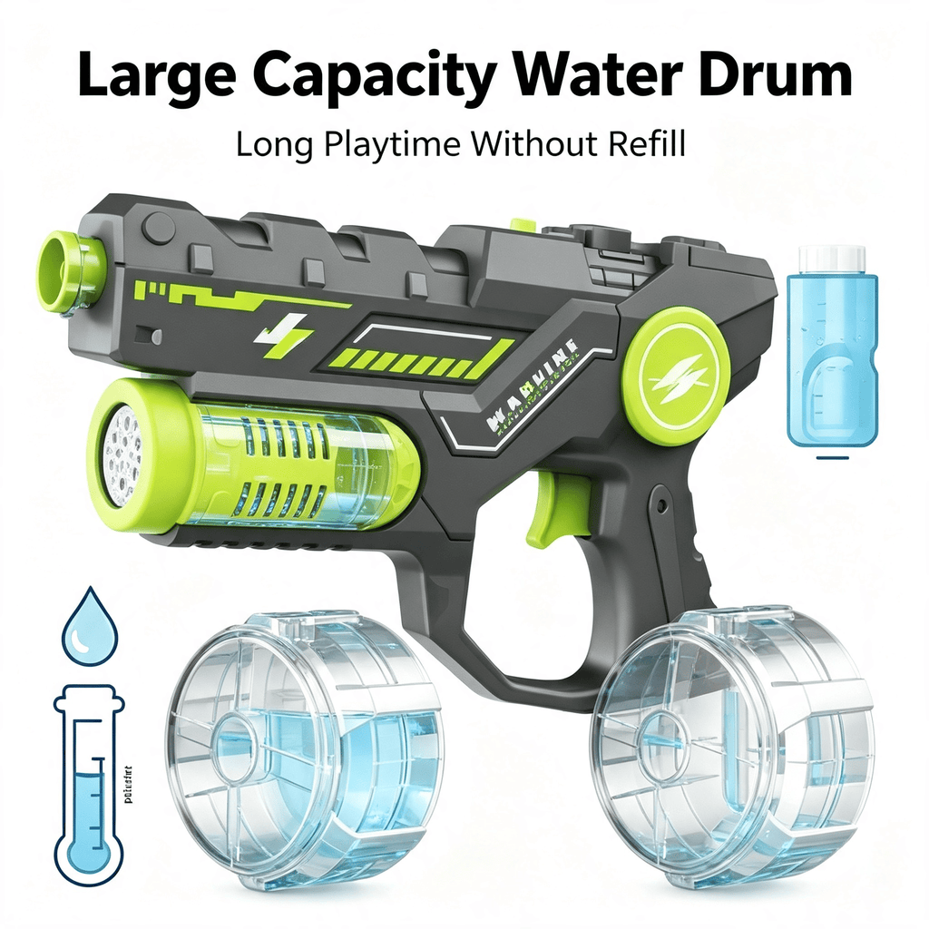 2-in-1 Electric Bubble & Water Gun Toy