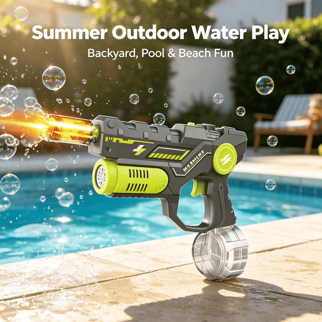 2-in-1 Electric Bubble & Water Gun Toy