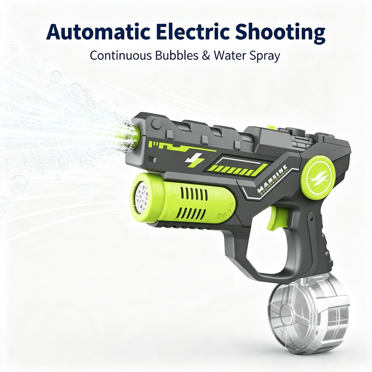2-in-1 Electric Bubble & Water Gun Toy