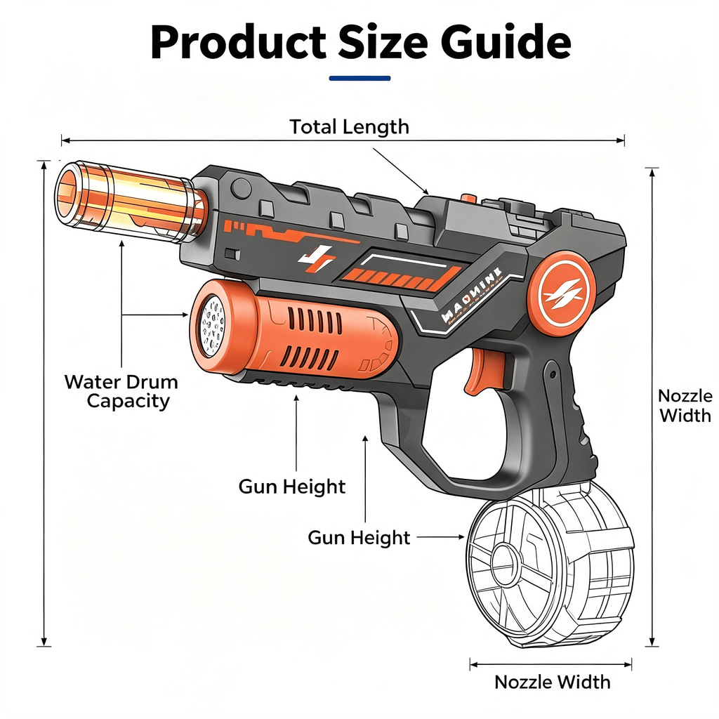 2-in-1 Electric Bubble & Water Gun Toy