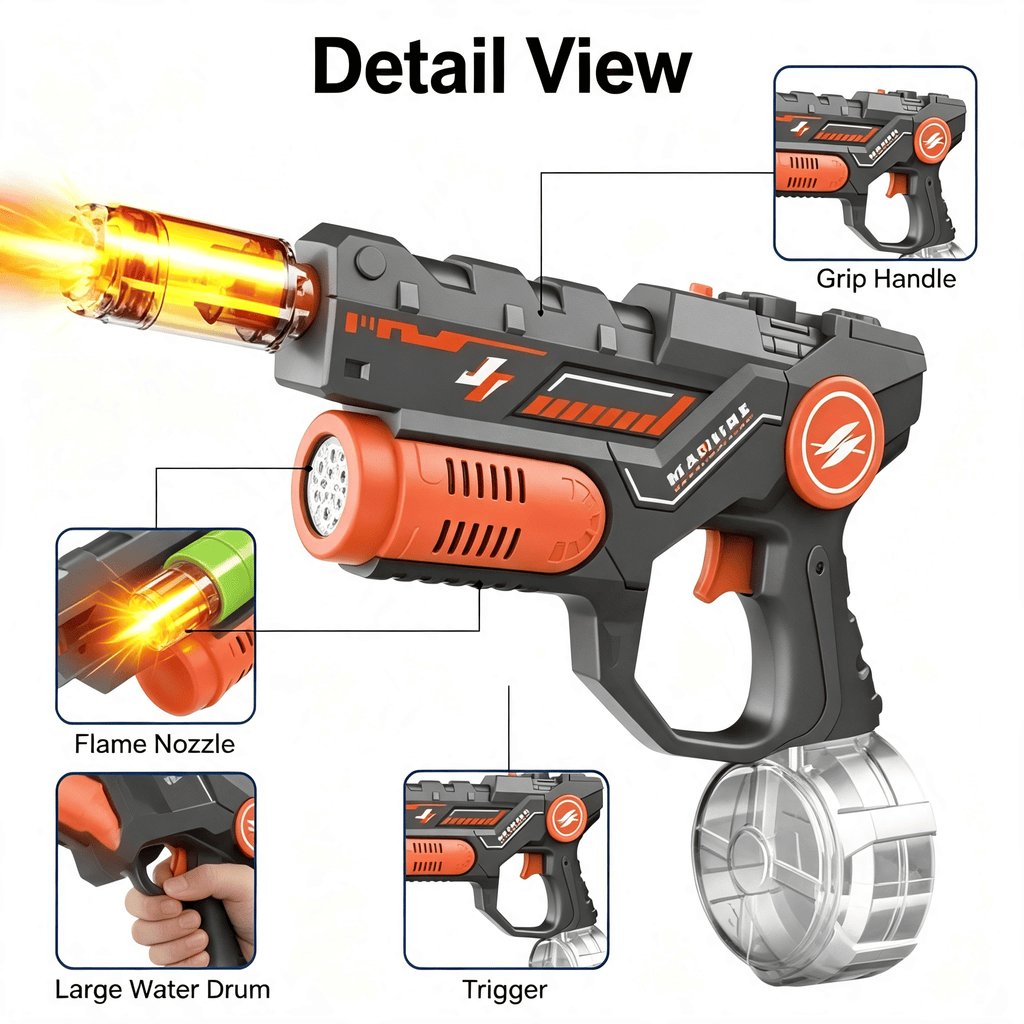 2-in-1 Electric Bubble & Water Gun Toy