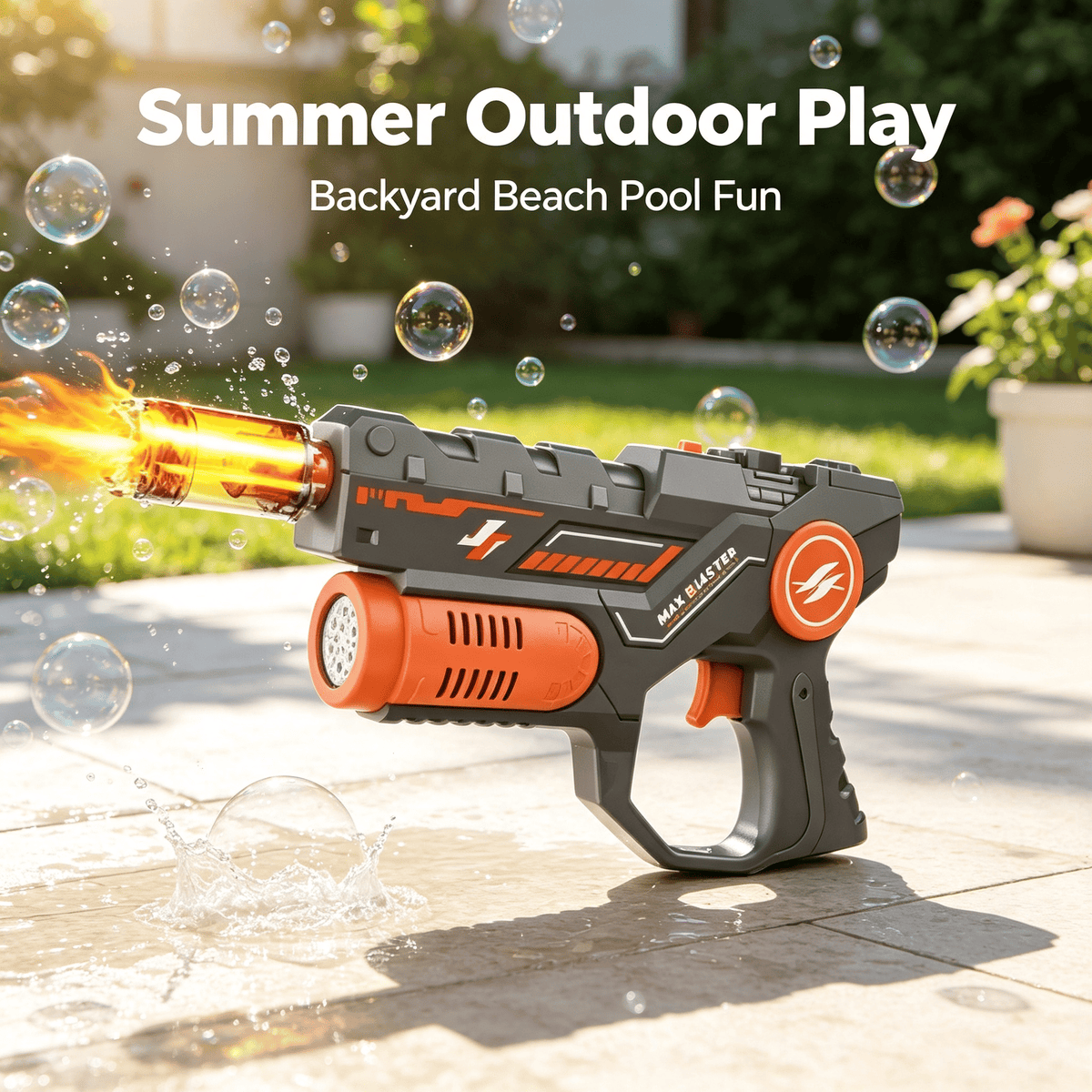 2-in-1 Electric Bubble & Water Gun Toy