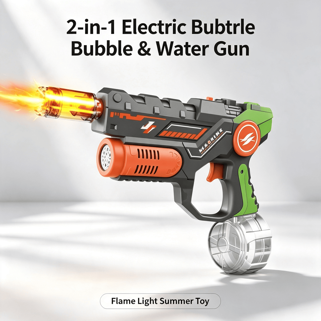 2-in-1 Electric Bubble & Water Gun Toy