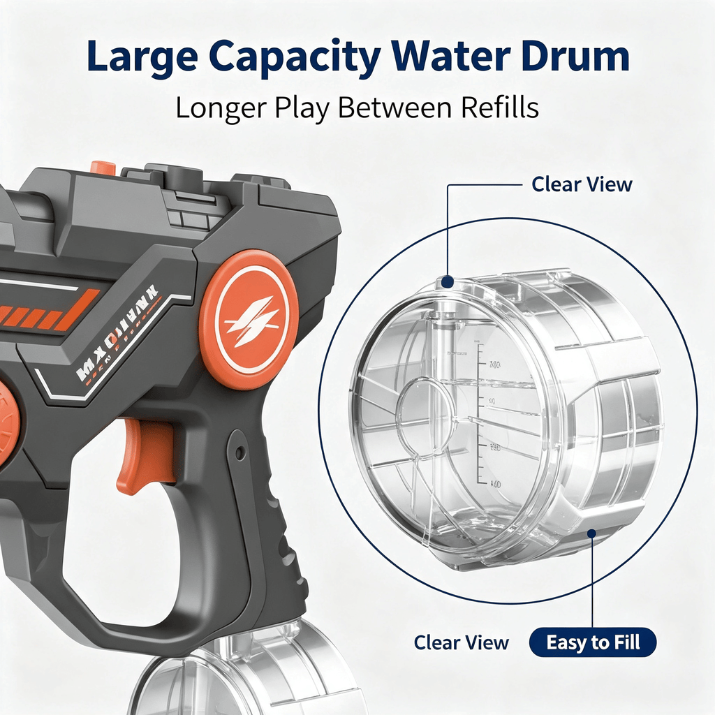 2-in-1 Electric Bubble & Water Gun Toy