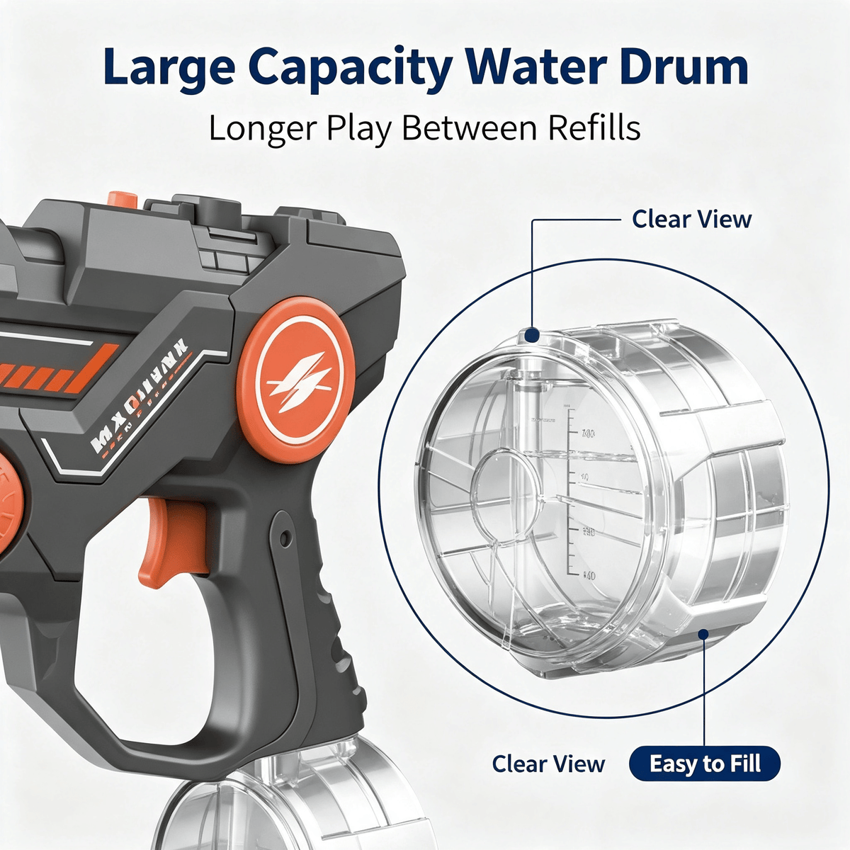2-in-1 Electric Bubble & Water Gun Toy