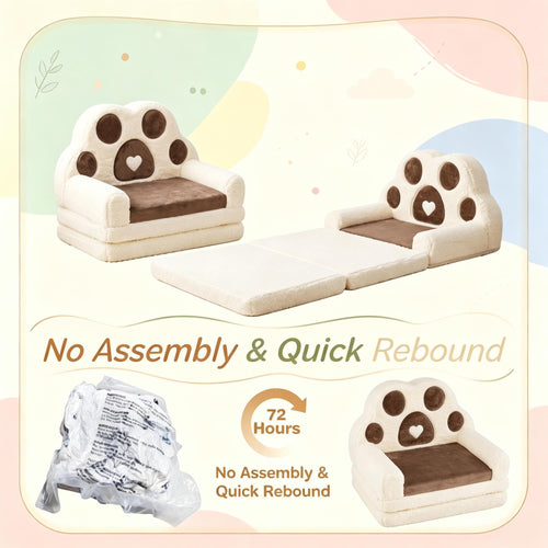 2-in-1 Convertible Sofa Bed with Removable Cover