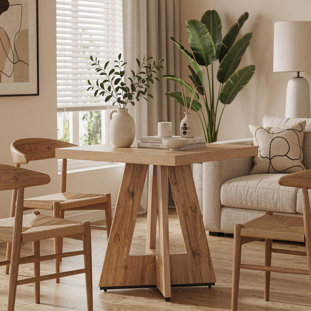 Square Dining Table, 31.5" – Seats 2–4