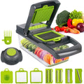 Vegetable Chopper & Mandoline Slicer with Container