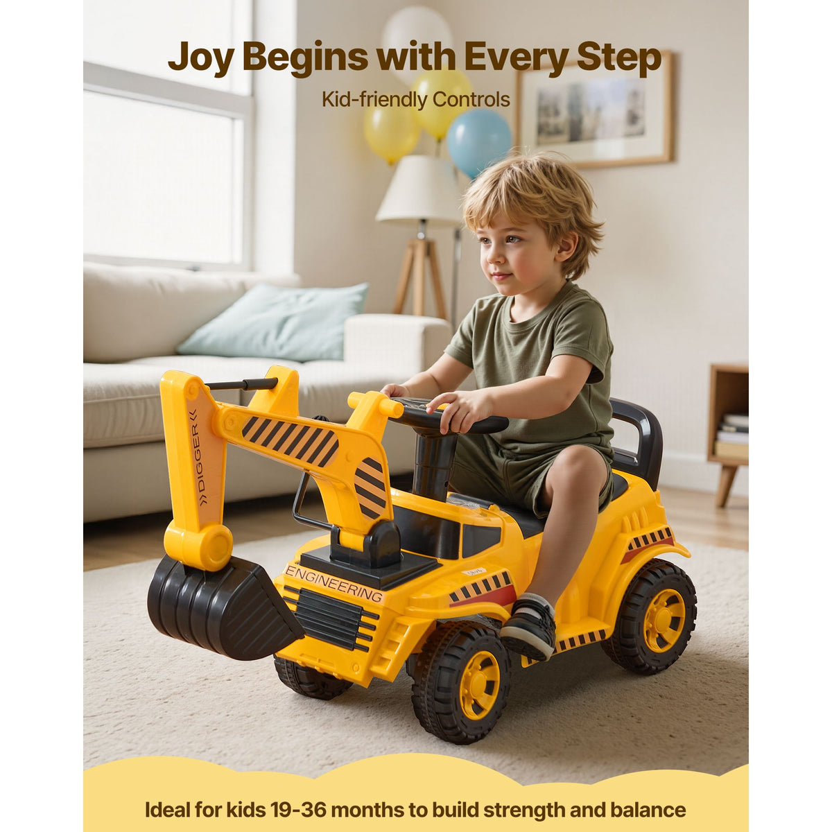Toddler Ride-On Push Car, 19–36 Months