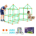 Glow-in-the-Dark Fort Building Kit, 140 Pieces