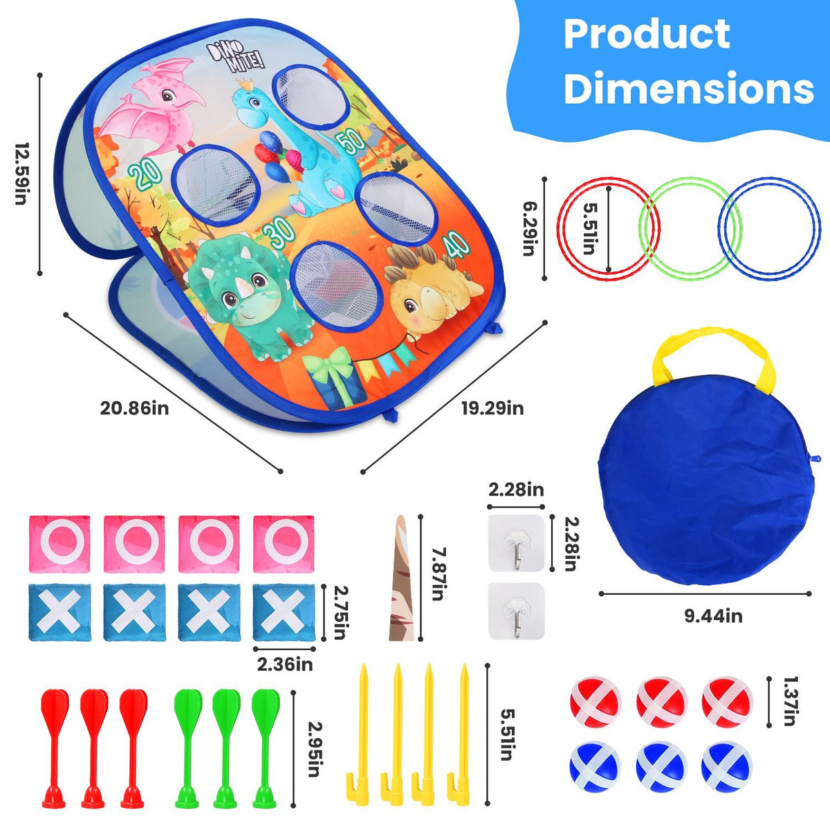 5-in-1 Bean Bag Toss Game Set