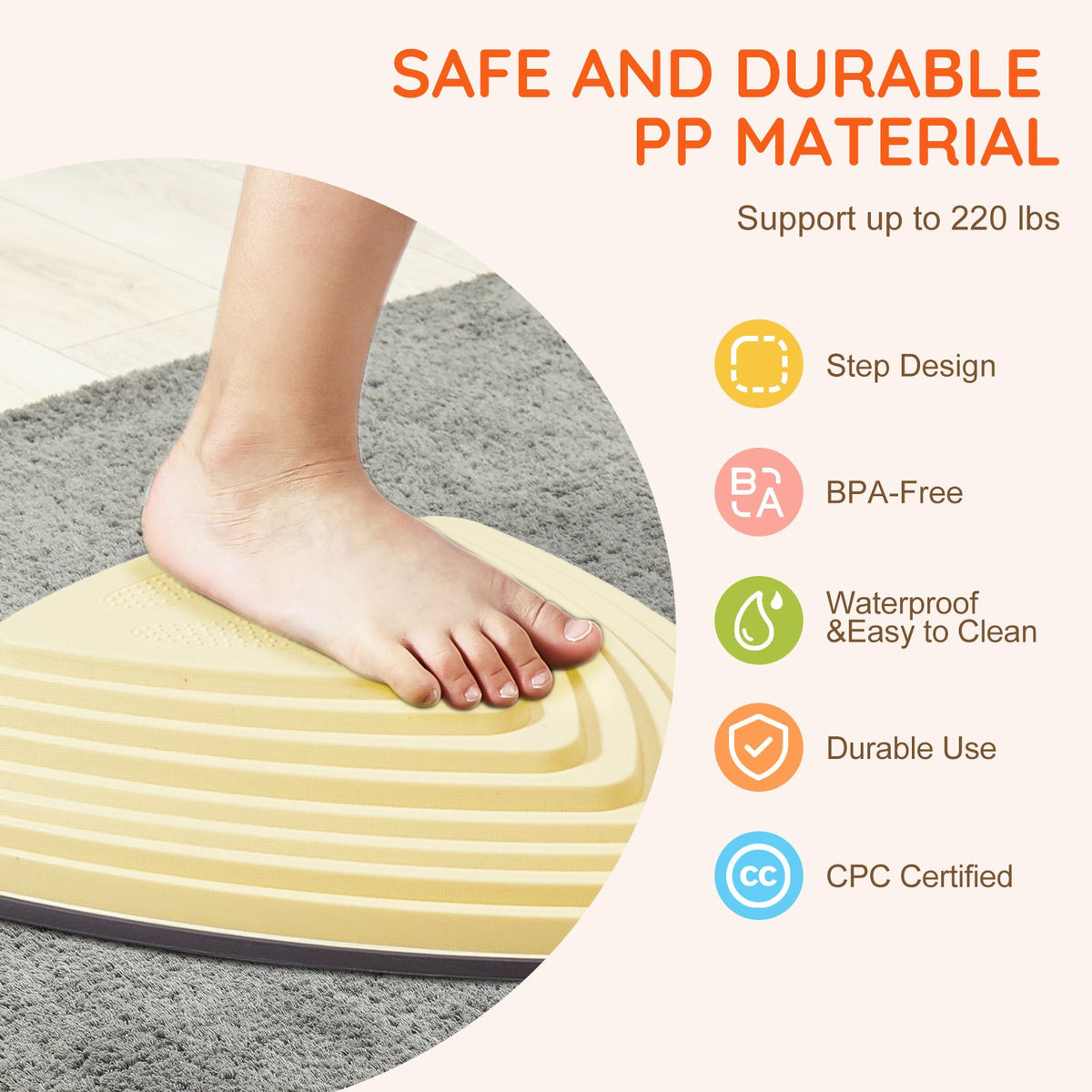 Balance Stepping Stones for Kids, 6-Piece