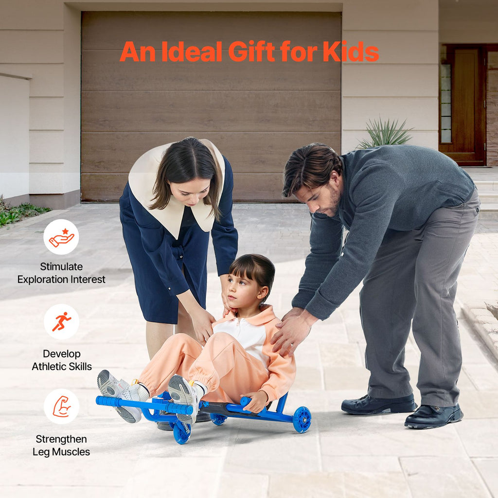 Kids Swing Ride-On Scooter, 132 lb Capacity