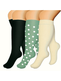 Men's Knee-High Compression Socks, 3-Pack – Polka Dot